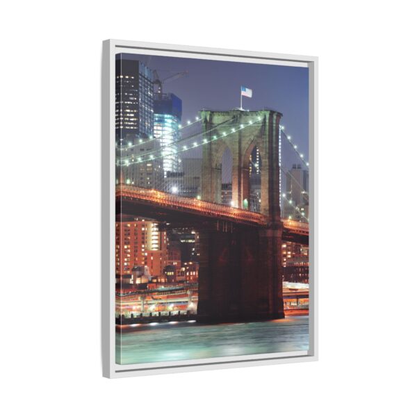 Framed Canvas of Brooklyn Bridge, New York