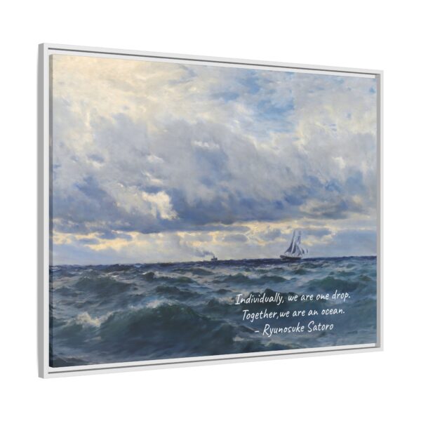 Coastal Nautical Sea Landscape Canvas