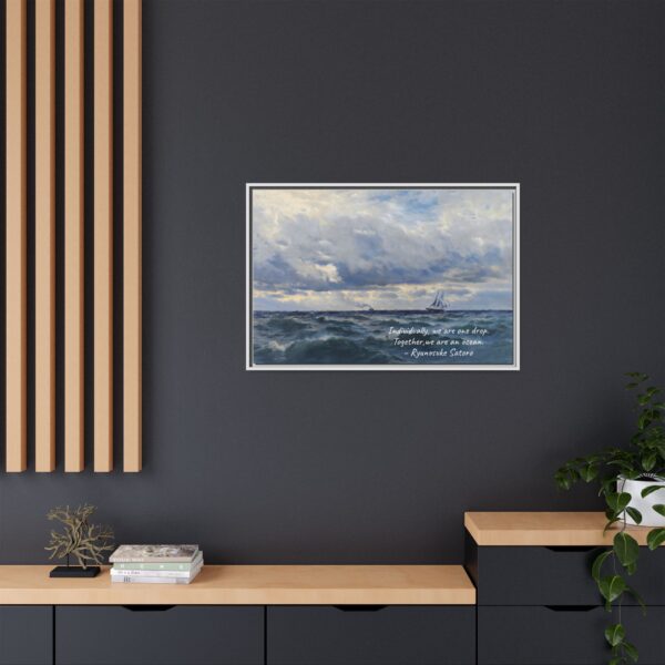 Coastal Nautical Sea Landscape Canvas