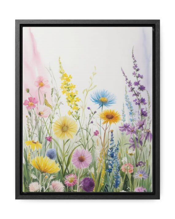 Wildflower Botanical Framed Canvas