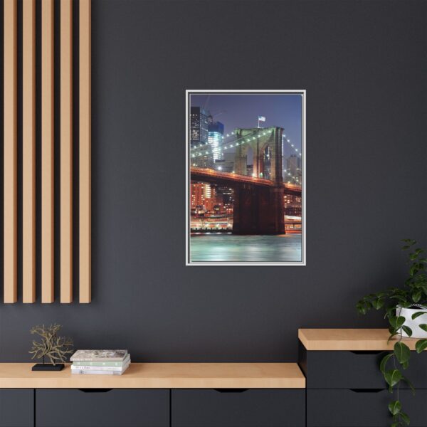 Framed Canvas of Brooklyn Bridge, New York