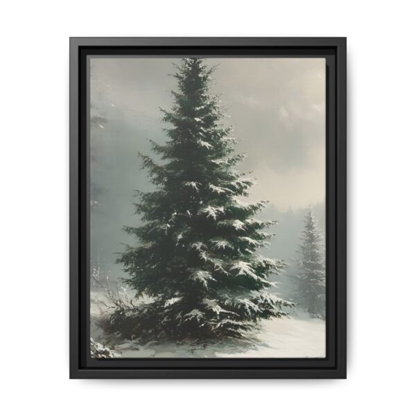 Vintage Evergreen Tree Print Christmas Wall Art