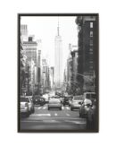 New York City Cab Framed Canvas