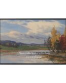Autumn Quote Nature Framed Canvas