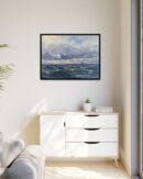 Coastal Nautical Sea Landscape Canvas