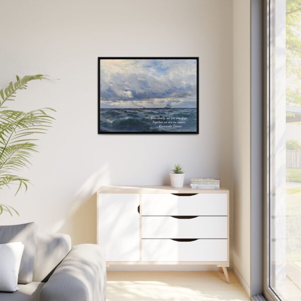 Coastal Nautical Sea Landscape Canvas