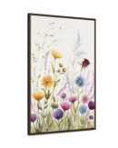 Wildflower Botanical Framed Canvas
