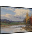 Autumn Quote Nature Framed Canvas