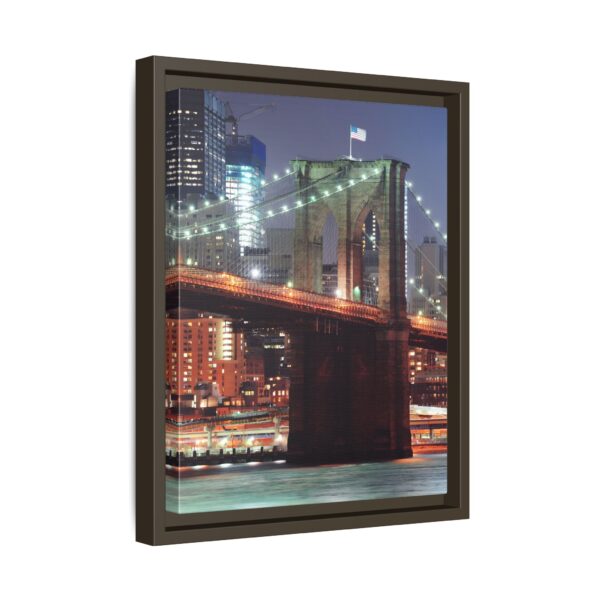 Framed Canvas of Brooklyn Bridge, New York