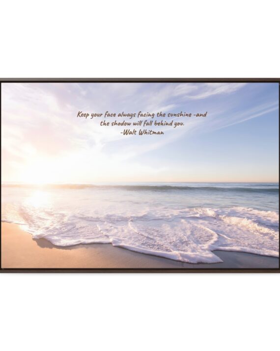 Beach  Sunrise Scene IFramed Canvas