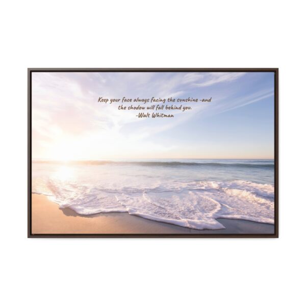 Beach  Sunrise Scene IFramed Canvas