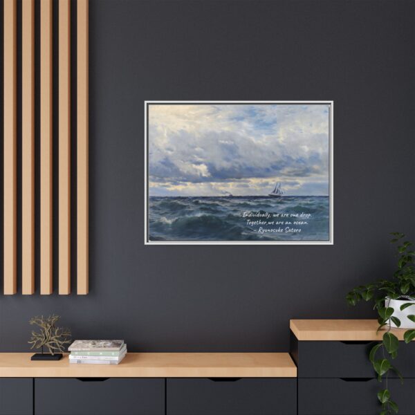 Coastal Nautical Sea Landscape Canvas