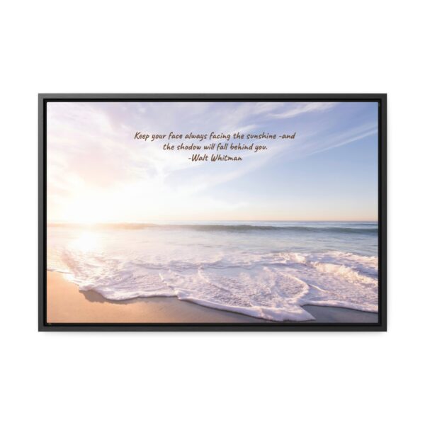 Beach  Sunrise Scene IFramed Canvas