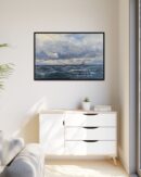 Coastal Nautical Sea Landscape Canvas