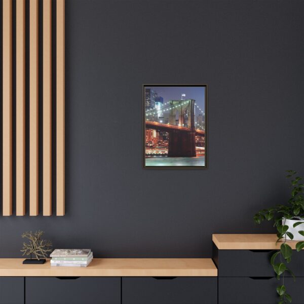 Framed Canvas of Brooklyn Bridge, New York