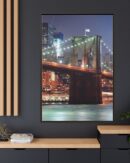 Framed Canvas of Brooklyn Bridge, New York