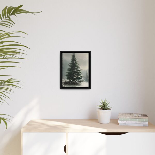 Vintage Evergreen Tree Print Christmas Wall Art