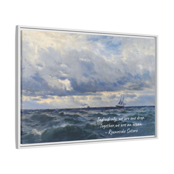 Coastal Nautical Sea Landscape Canvas