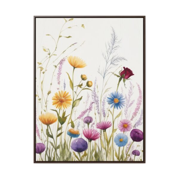 Wildflower Botanical Framed Canvas