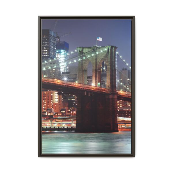 Framed Canvas of Brooklyn Bridge, New York