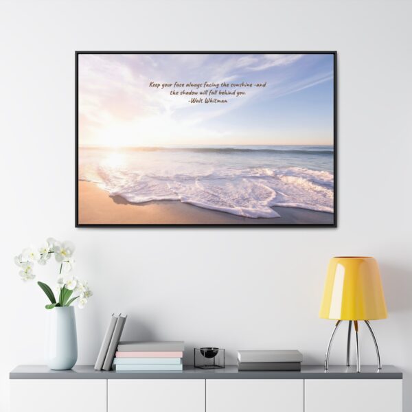 Beach  Sunrise Scene IFramed Canvas