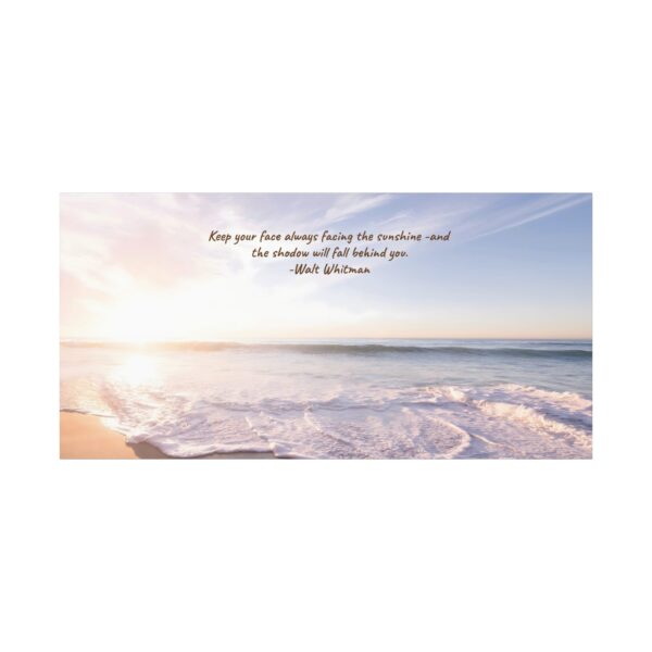 Inspirational Tropical Beach Scene Canvas