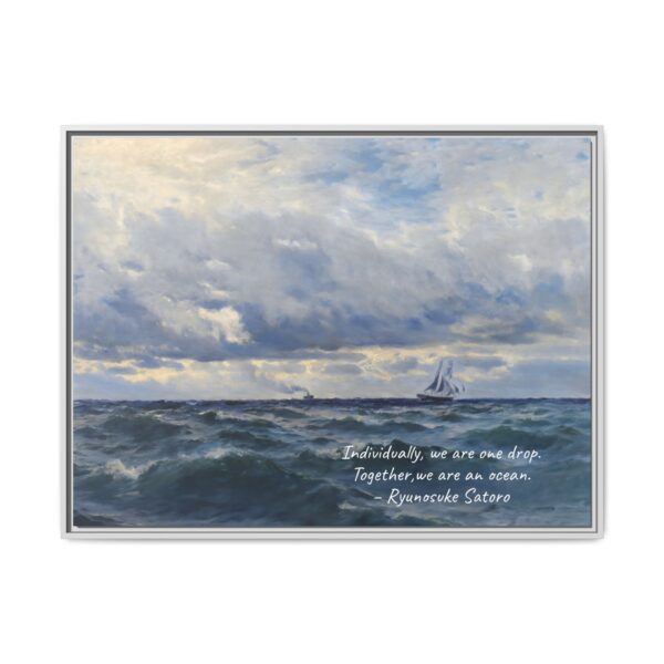 Coastal Nautical Sea Landscape Canvas