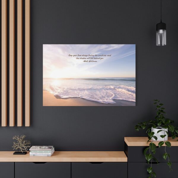 Inspirational Tropical Beach Scene Canvas