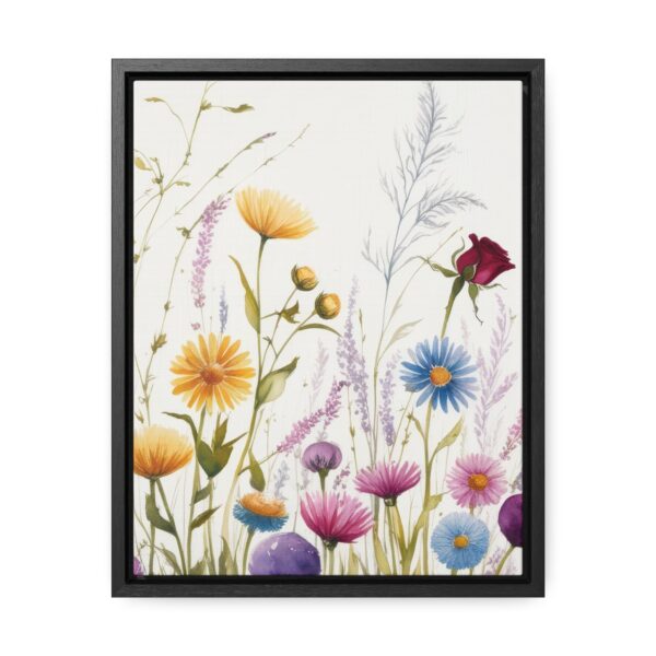 Wildflower Botanical Framed Canvas