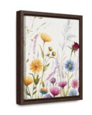 Wildflower Botanical Framed Canvas