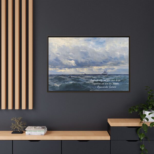 Coastal Nautical Sea Landscape Canvas