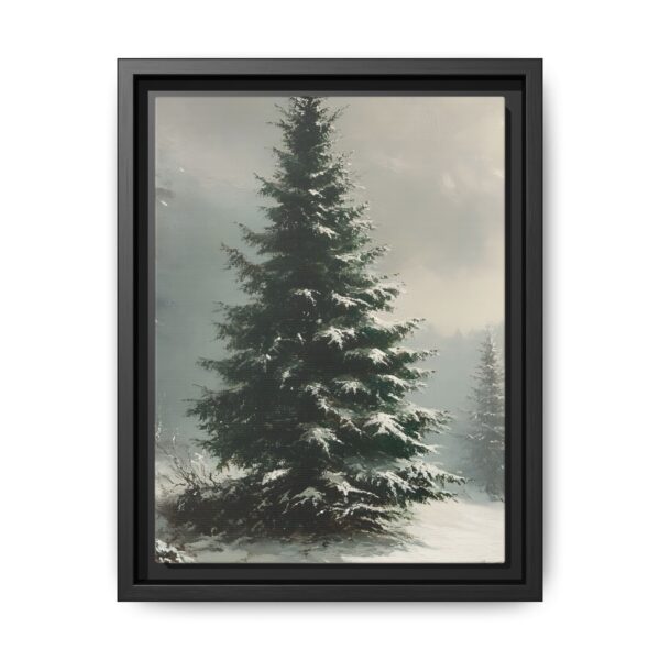 Vintage Evergreen Tree Print Christmas Wall Art