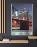 Framed Canvas of Brooklyn Bridge, New York