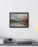 Autumn Quote Nature Framed Canvas