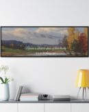Autumn Quote Nature Framed Canvas
