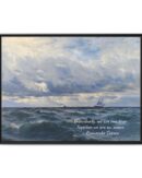 Coastal Nautical Sea Landscape Canvas