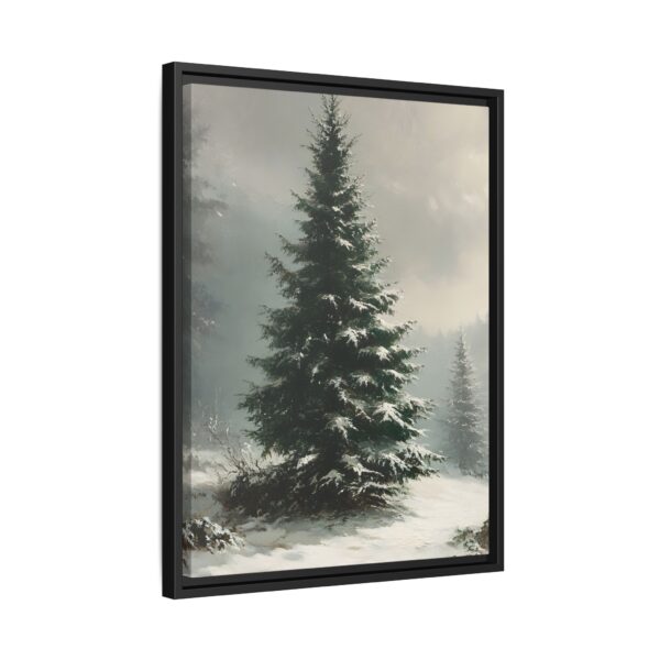 Vintage Evergreen Tree Print Christmas Wall Art