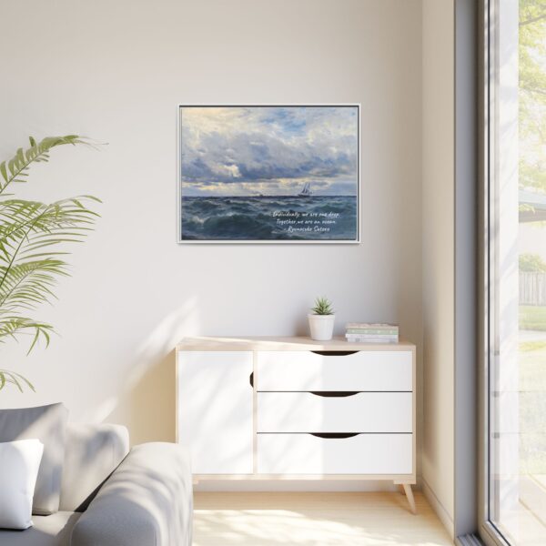 Coastal Nautical Sea Landscape Canvas