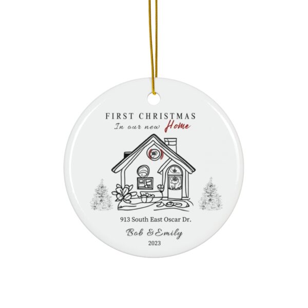 Personalized New Home Christmas Ornament