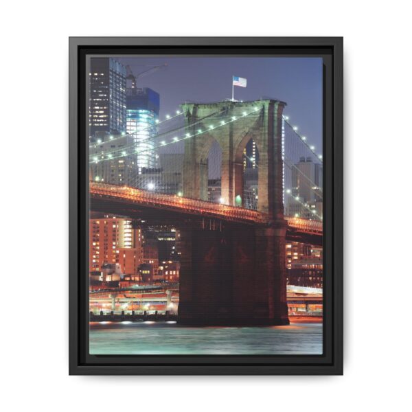 Framed Canvas of Brooklyn Bridge, New York