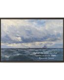 Coastal Nautical Sea Landscape Canvas