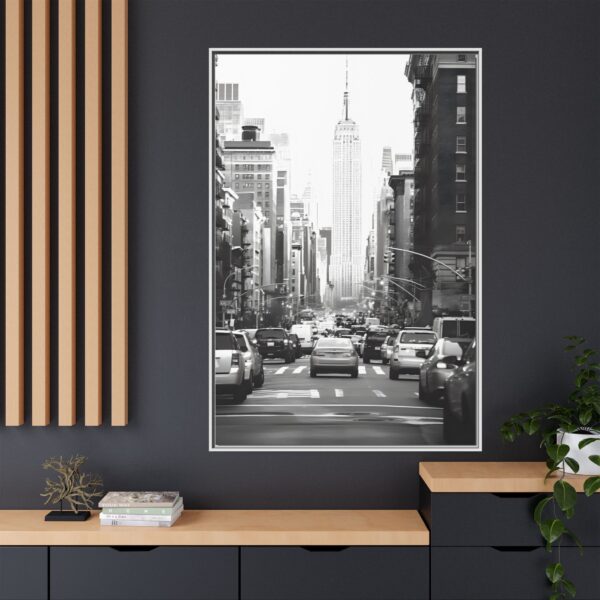 New York City Cab Framed Canvas