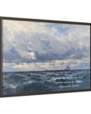 Coastal Nautical Sea Landscape Canvas