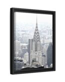 Crysler Building Framed Canvas