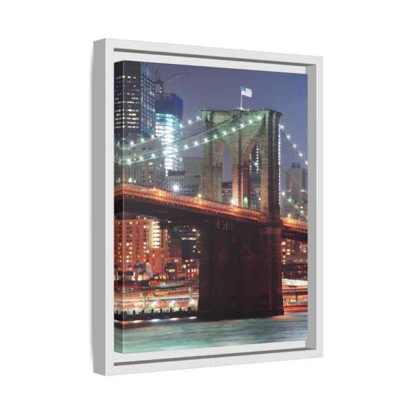 Framed Canvas of Brooklyn Bridge, New York