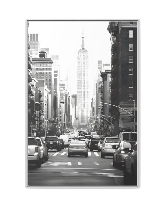 New York City Cab Framed Canvas