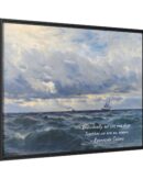 Coastal Nautical Sea Landscape Canvas