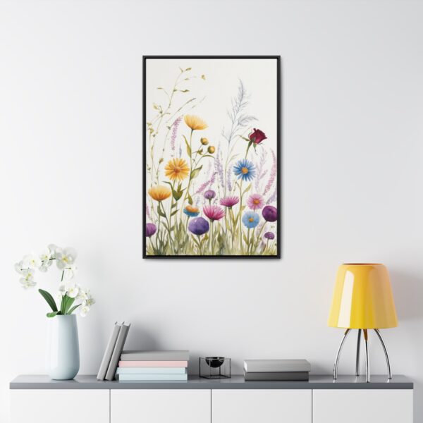 Wildflower Botanical Framed Canvas