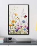 Wildflower Botanical Framed Canvas