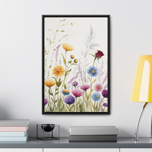 Wildflower Botanical Framed Canvas